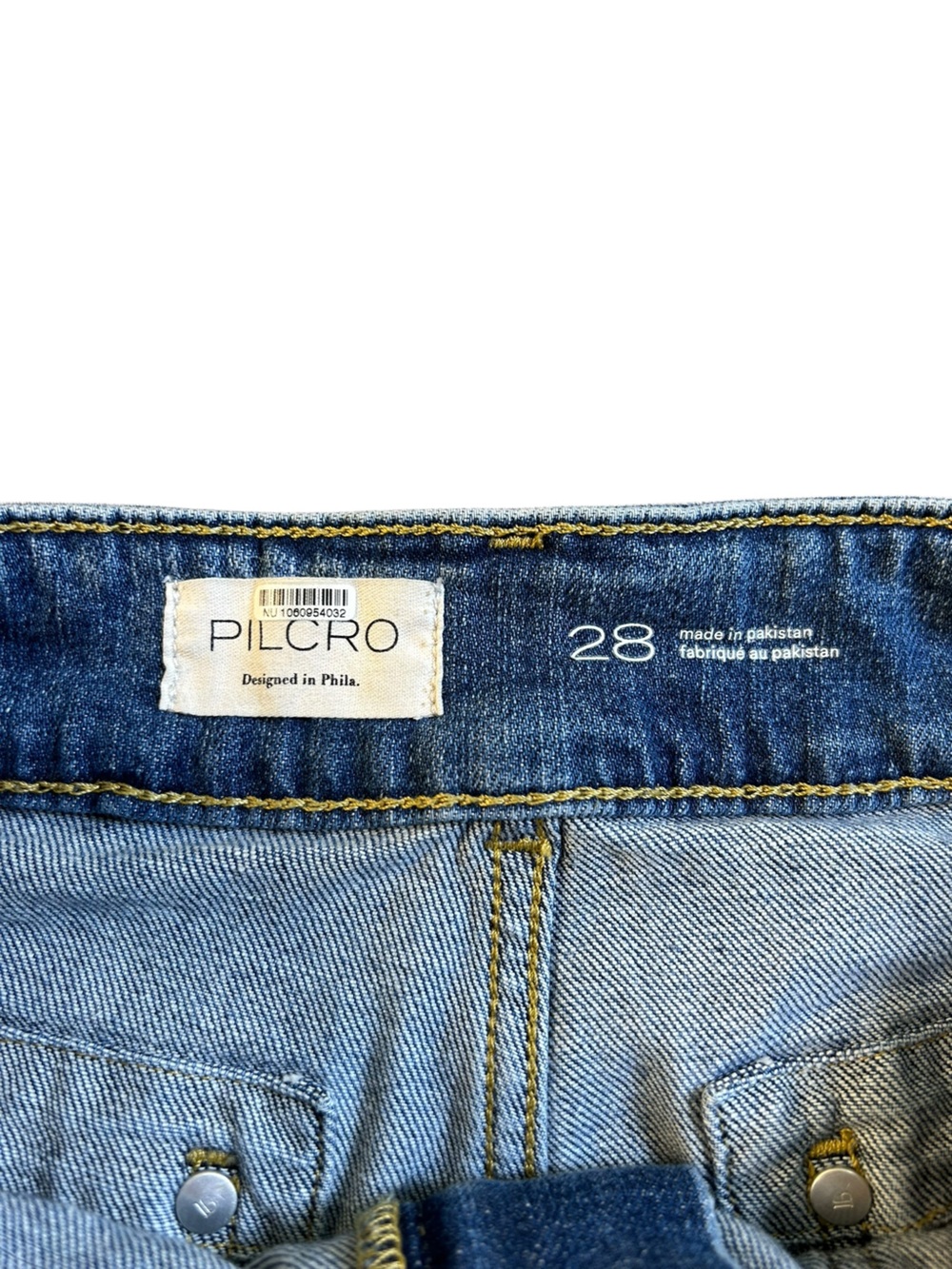 PILCRO Wanderer Mid-Rise Relaxed Jeans Blue Size 28 Utility - Picture 2 of 14
